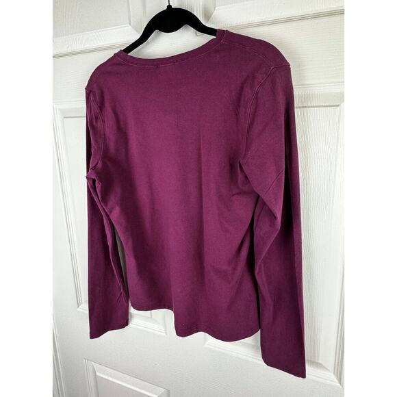 Old Navy Perfect T Stretch Berry L Casual Minimalist 51-04 - Picture 15 of 16